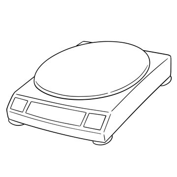 recommend clip art: vector of weighing machine