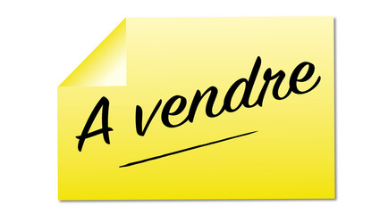 à vendre mémo jaune autocollant