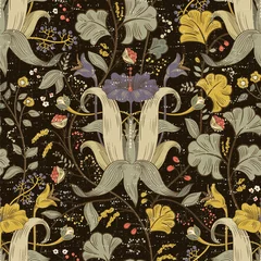 Badkamer foto achterwand Vector floral pattern, victorian style. Floral bouquet with ornament. © sunny_lion