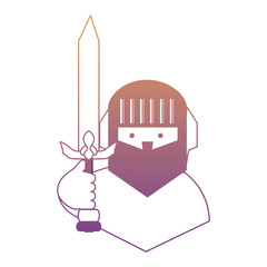 cartoon knight icon 