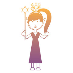 cartoon fairy girl icon