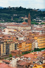 Fototapeta na wymiar Florence skyline view rooftop
