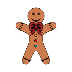 Gingerbread cookie isolated