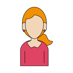 Woman faceless avatar