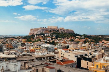 Fototapeta na wymiar Athens skyline rooftop