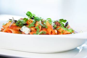 Tomato pasta with beef