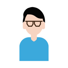 Man faceless cartoon