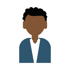 Man faceless cartoon