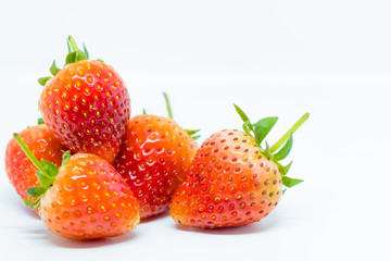 Strawberry isolated on white background.