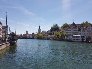 Fototapeta na wymiar Zürich Schweiz am See