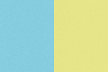 Two color paper with blue and yellow of the image. Background
