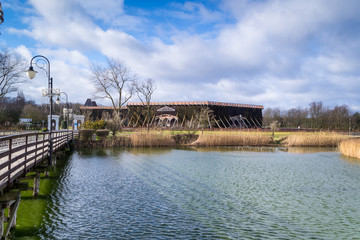   Tężnie solankowe w uzdrowisku Inowrocław, Polska 30.01.2018   © Senatorek