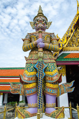 The Giant statue in the Grand Palace of Thailand