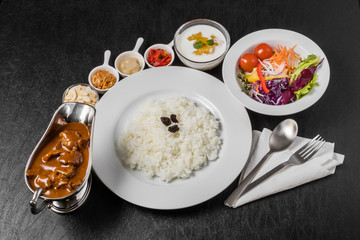 カレーライス　typical curry and rice Japanese style
