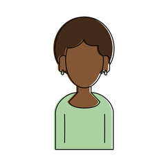 Woman faceless avatar