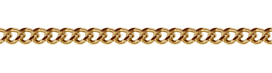 Obraz premium Seamless golden metal chain