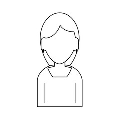 Woman faceless avatar