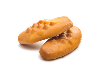 Polish smoked cheese isolated