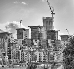 London buildings from Vauxhall Bridge