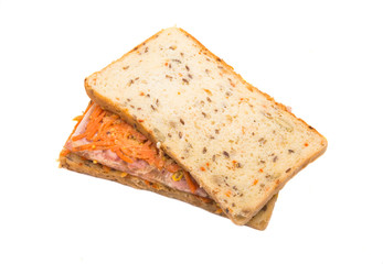 sandwich with bread isolated