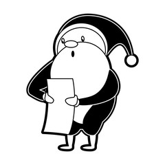 Santa claus with wish list