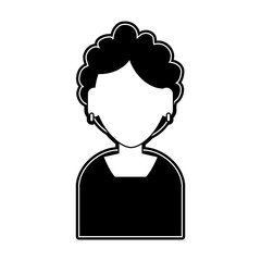 Woman faceless avatar