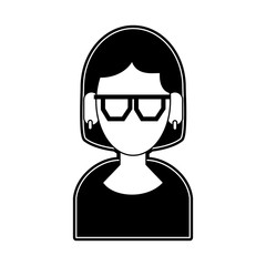 Woman faceless avatar