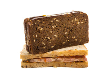 sandwich with bread isolated