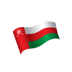 Oman flag, vector illustration