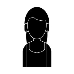 Woman faceless avatar