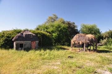 Fototapeta na wymiar The African Village. Namibia