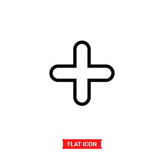 Fototapeta premium Add vector icon ,health symbol