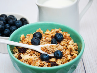 Bowl with granola