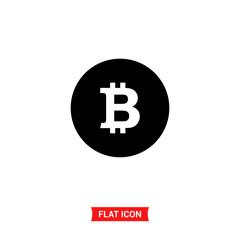 Bitcoin vector icon