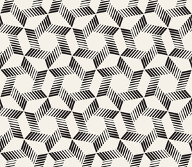 Vector seamless pattern. Modern stylish abstract texture. Repeating geometric shapes from striped elements