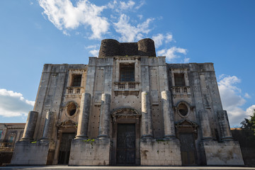 St. Nicholas Arena Church , Chiesa di San Nicolo l’Arena, in Catania, Sicily, Ital