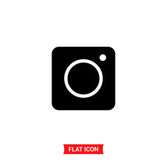 Instagram icon symbol, social media, photo vector