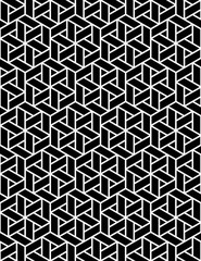 Vector seamless texture. Modern geometric background. Repeated pattern with hexagonal tiles.