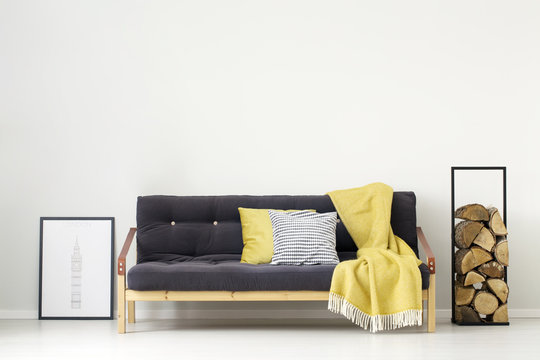 Yellow Simple Living Room