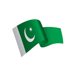 Pakistan flag, vector illustration