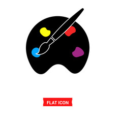 Paint vector icon, colors symbol