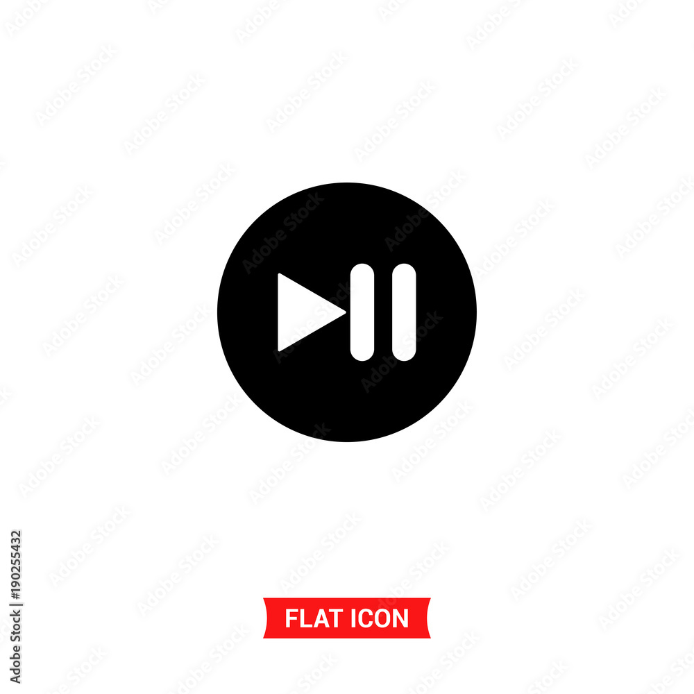 Poster pause vector icon