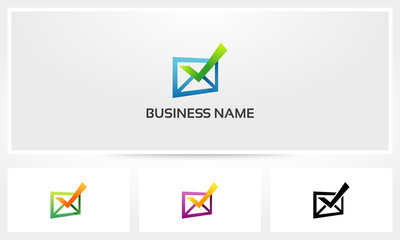 Envelope Mail Check Logo