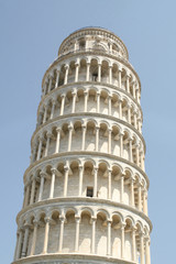 Summer. Italy. Pisa. Pisa Cathedral. Leaning Tower of Pisa. Day view