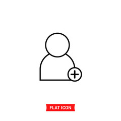 Add friend vector icon