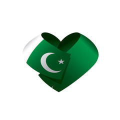 Pakistan flag, vector illustration