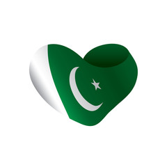 Pakistan flag, vector illustration