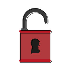 Padlock Security symbol icon vector illustration graphic design