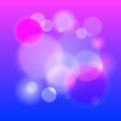 Abstract modern lights background defocused and gradient texture. Trendy violet color blurred backdrop. Vivid design element. Flare and bokeh effects. Vector illustration. EPS 10