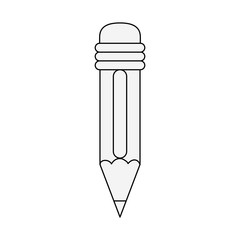 Wooden pencil isolated icon vector illustration graphic design